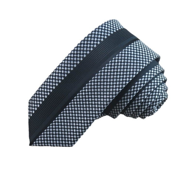 Muška pamučna kravata s geometrijskim uzorkom, Jacquard, tip strelice, casual.