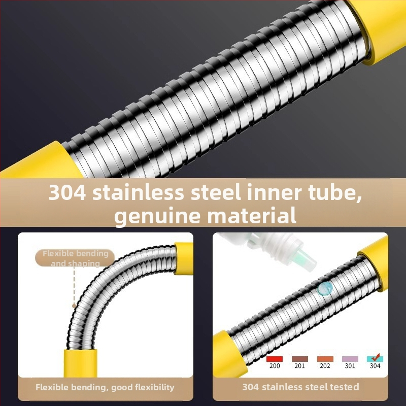 Rozšírenie batériového kohútika do kúpeľne, nerezová oceľ, rýchle zapojenie, elektroplating povrchová úprava, ovládanie jednou alebo dvoma rukami, 0–100°C