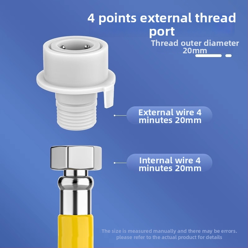 Rozšírenie batériového kohútika do kúpeľne, nerezová oceľ, rýchle zapojenie, elektroplating povrchová úprava, ovládanie jednou alebo dvoma rukami, 0–100°C
