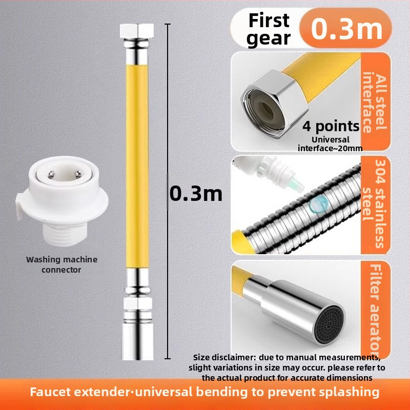 Rozšírenie batériového kohútika do kúpeľne, nerezová oceľ, rýchle zapojenie, elektroplating povrchová úprava, ovládanie jednou alebo dvoma rukami, 0–100°C