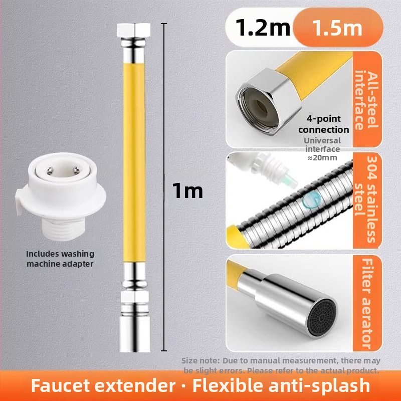 Rozšírenie batériového kohútika do kúpeľne, nerezová oceľ, rýchle zapojenie, elektroplating povrchová úprava, ovládanie jednou alebo dvoma rukami, 0–100°C