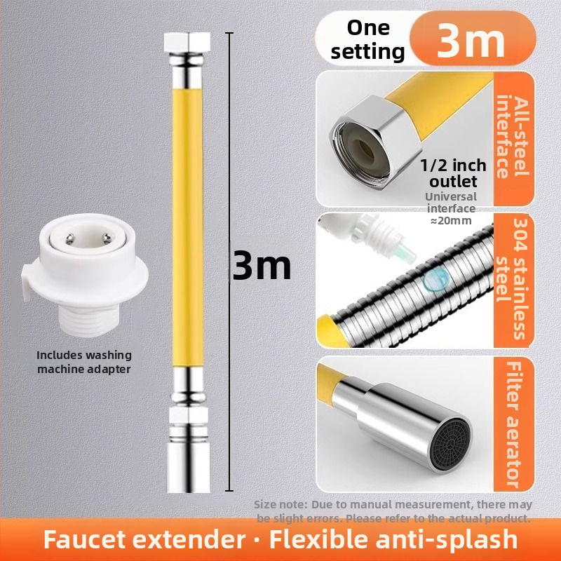 Rozšírenie batériového kohútika do kúpeľne, nerezová oceľ, rýchle zapojenie, elektroplating povrchová úprava, ovládanie jednou alebo dvoma rukami, 0–100°C