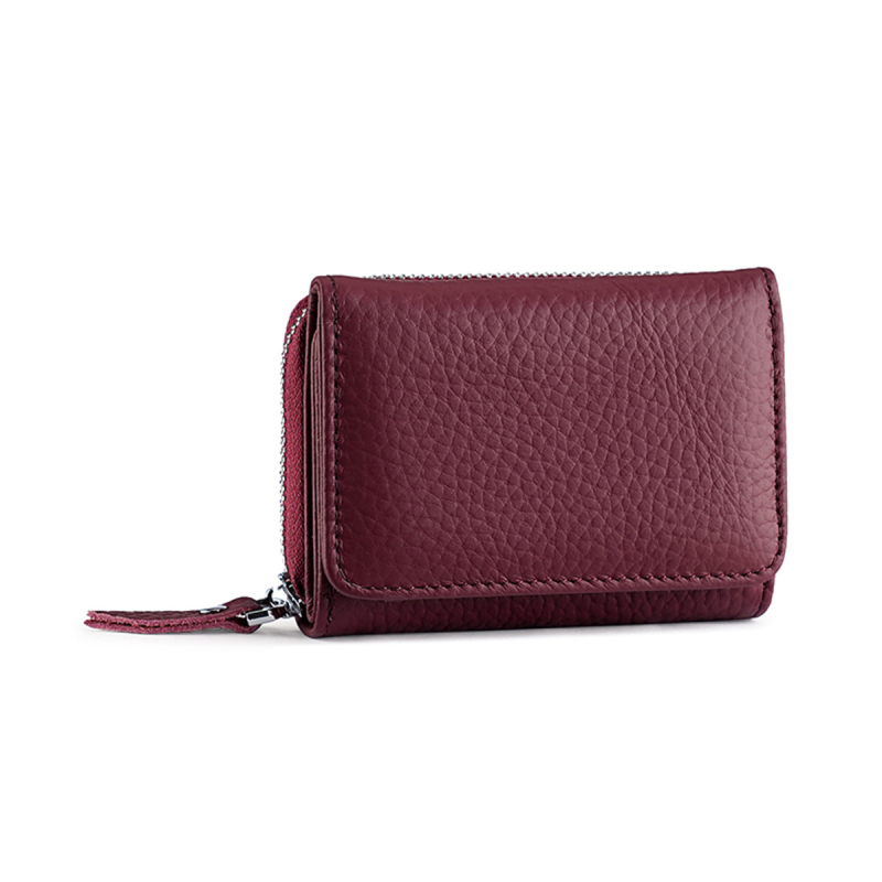 Portofel RFID - Piele naturală, primul strat de piele de vițel; stil urban simplu; model KB100; protecție RFID anti-fraudă