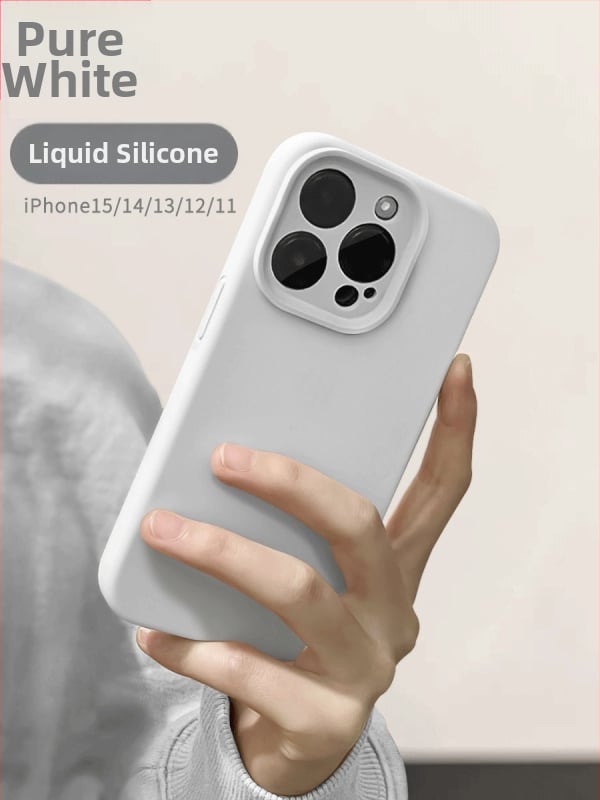 Carcasă iPhone din silicon lichid, acoperire completă, finisaj mat, protecție la căderi, anti-amprente; Compatibil cu iPhone 12/12 Pro/12 Pro Max/13/13 Pro/13 Pro Max/14/14 Pro/14 Pro Max