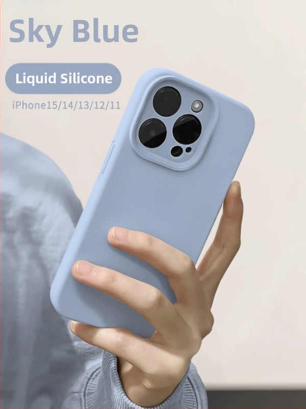 Carcasă iPhone din silicon lichid, acoperire completă, finisaj mat, protecție la căderi, anti-amprente; Compatibil cu iPhone 12/12 Pro/12 Pro Max/13/13 Pro/13 Pro Max/14/14 Pro/14 Pro Max