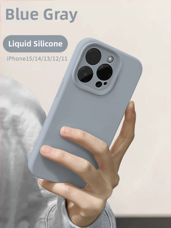 Carcasă iPhone din silicon lichid, acoperire completă, finisaj mat, protecție la căderi, anti-amprente; Compatibil cu iPhone 12/12 Pro/12 Pro Max/13/13 Pro/13 Pro Max/14/14 Pro/14 Pro Max