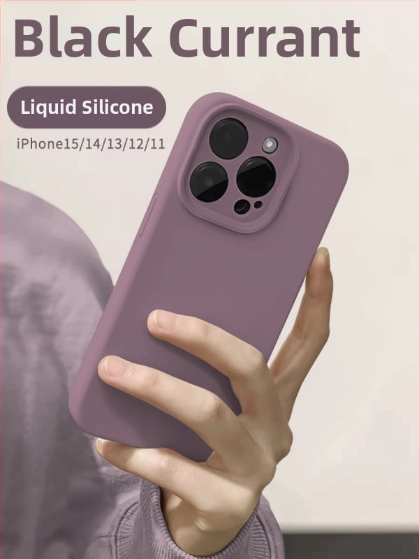 Carcasă iPhone din silicon lichid, acoperire completă, finisaj mat, protecție la căderi, anti-amprente; Compatibil cu iPhone 12/12 Pro/12 Pro Max/13/13 Pro/13 Pro Max/14/14 Pro/14 Pro Max