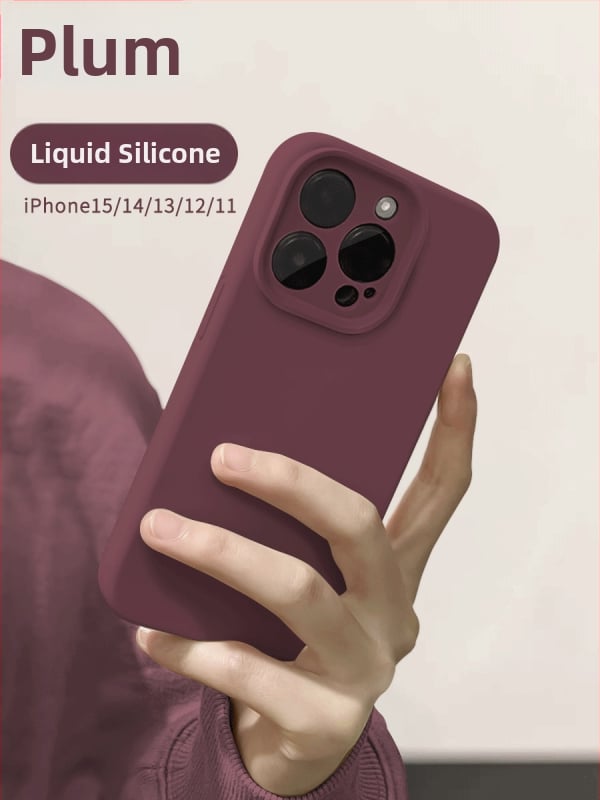 Carcasă iPhone din silicon lichid, acoperire completă, finisaj mat, protecție la căderi, anti-amprente; Compatibil cu iPhone 12/12 Pro/12 Pro Max/13/13 Pro/13 Pro Max/14/14 Pro/14 Pro Max