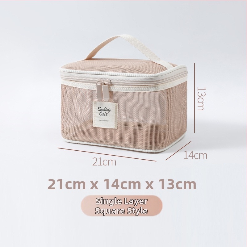 Maixing kozmetikai táska, Teslin anyag, kubikus alakú, légáteresztő, ultra könnyű, modell Tsl20250901