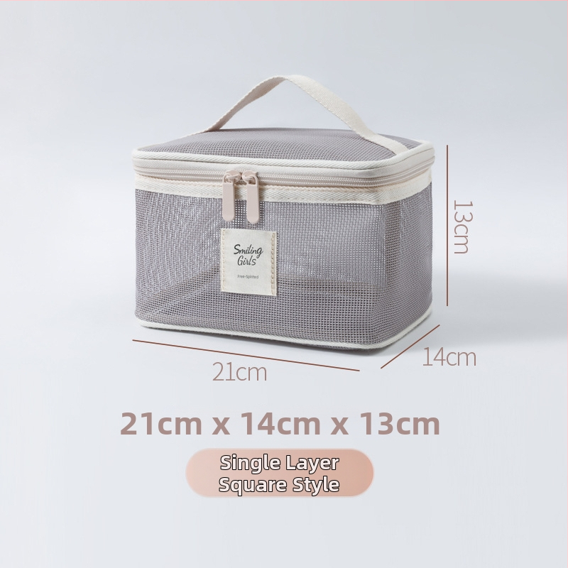 Maixing kozmetikai táska, Teslin anyag, kubikus alakú, légáteresztő, ultra könnyű, modell Tsl20250901