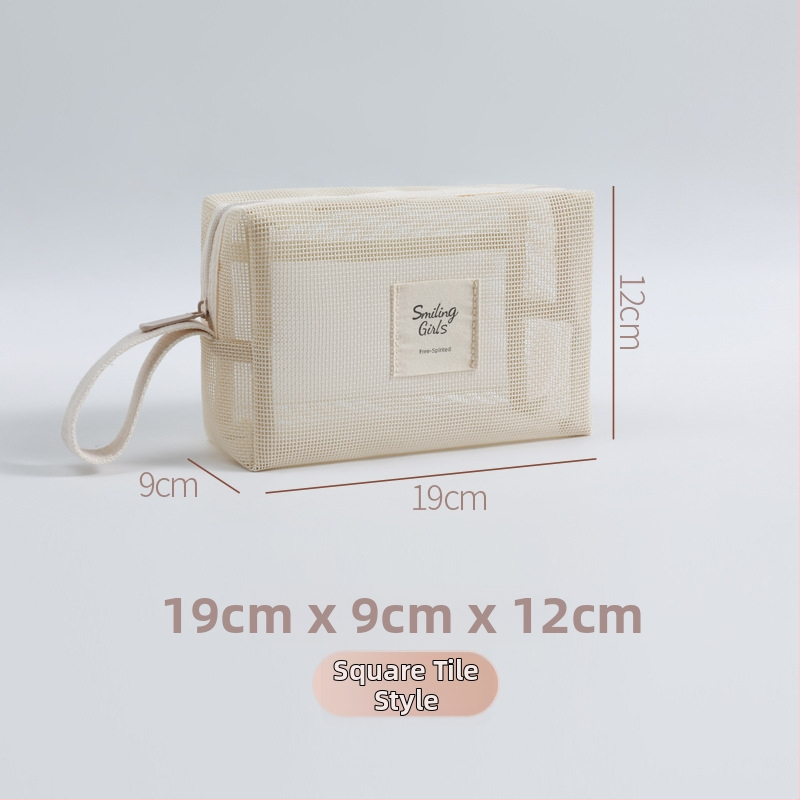 Maixing kozmetikai táska, Teslin anyag, kubikus alakú, légáteresztő, ultra könnyű, modell Tsl20250901