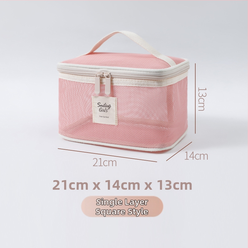 Maixing kozmetikai táska, Teslin anyag, kubikus alakú, légáteresztő, ultra könnyű, modell Tsl20250901