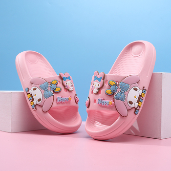 Детски EVA джапанки с карикатурен принт, противохлъзгаща се мека подметка, летни домашни обувки за деца на възраст 4–16 години