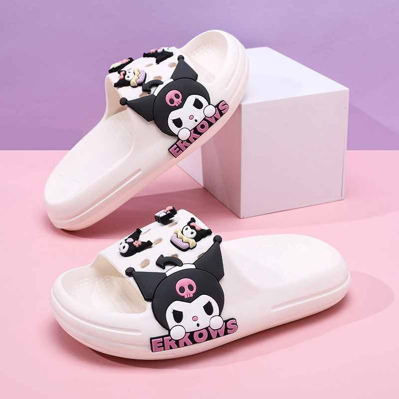 Детски EVA джапанки с карикатурен принт, противохлъзгаща се мека подметка, летни домашни обувки за деца на възраст 4–16 години