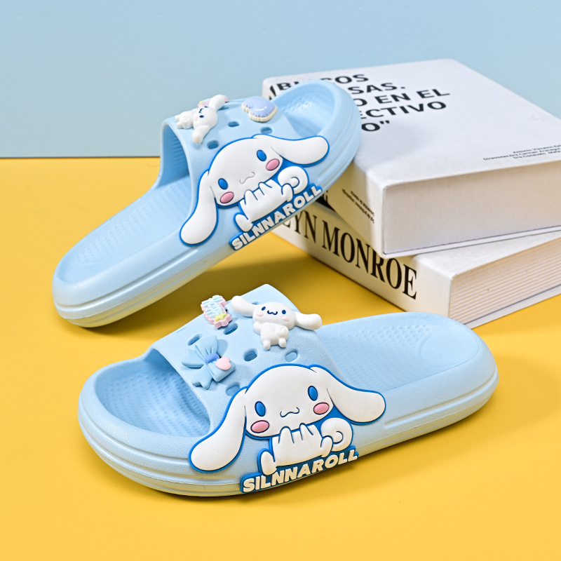 Детски EVA джапанки с карикатурен принт, противохлъзгаща се мека подметка, летни домашни обувки за деца на възраст 4–16 години