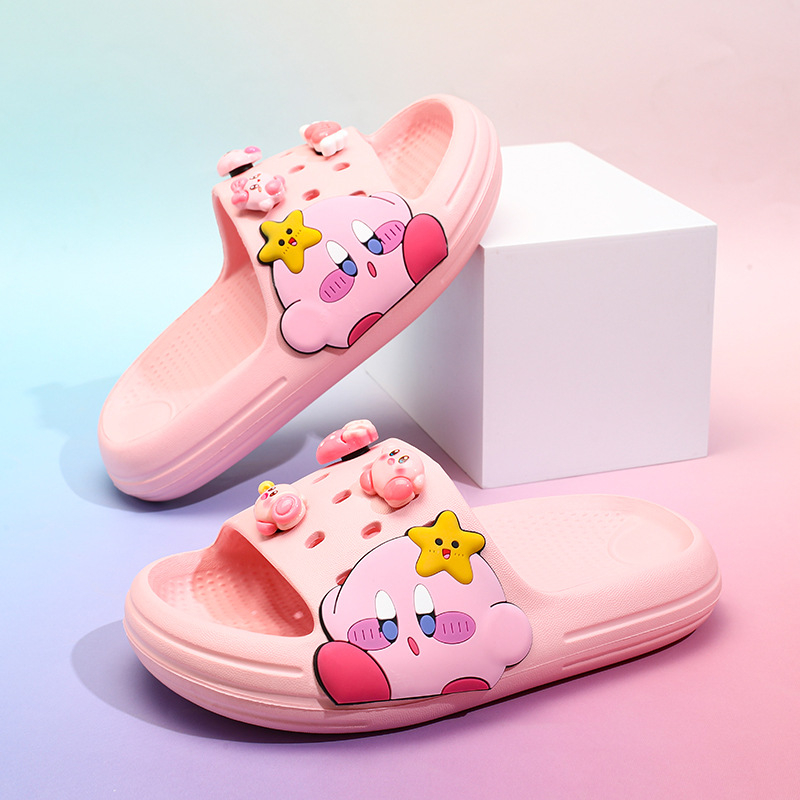 Детски EVA джапанки с карикатурен принт, противохлъзгаща се мека подметка, летни домашни обувки за деца на възраст 4–16 години