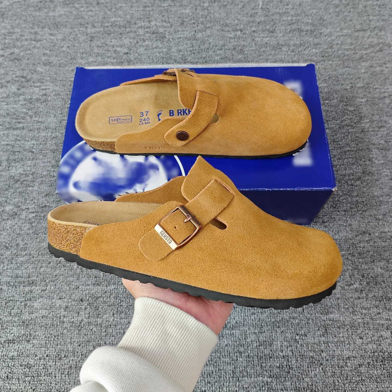 Лофери с затворен нос от велур (нубук), подплата кожа, подметка EVA, Slip-On, повдигаща височина — есен 2025