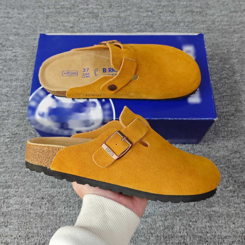 Лофери с затворен нос от велур (нубук), подплата кожа, подметка EVA, Slip-On, повдигаща височина — есен 2025