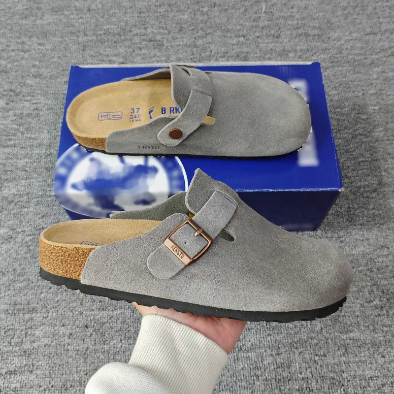 Лофери с затворен нос от велур (нубук), подплата кожа, подметка EVA, Slip-On, повдигаща височина — есен 2025