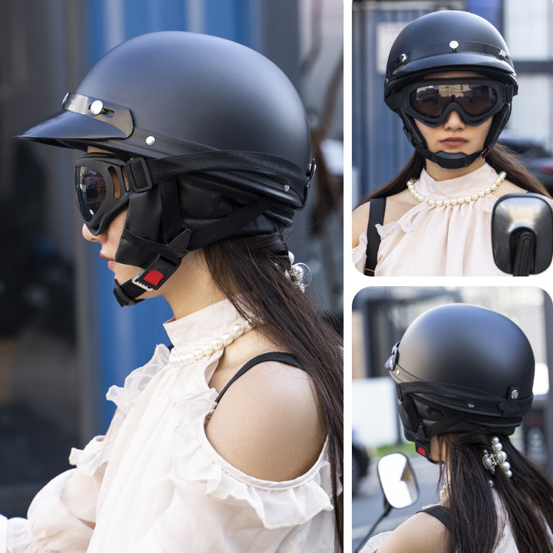 Μισό κράνος για ηλεκτρικά οχήματα, ABS κέλυφος, 3C πιστοποιημένο, για ενήλικες, όλο το χρόνο