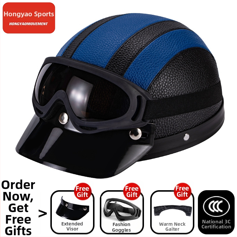 Μισό κράνος για ηλεκτρικά οχήματα, ABS κέλυφος, 3C πιστοποιημένο, για ενήλικες, όλο το χρόνο