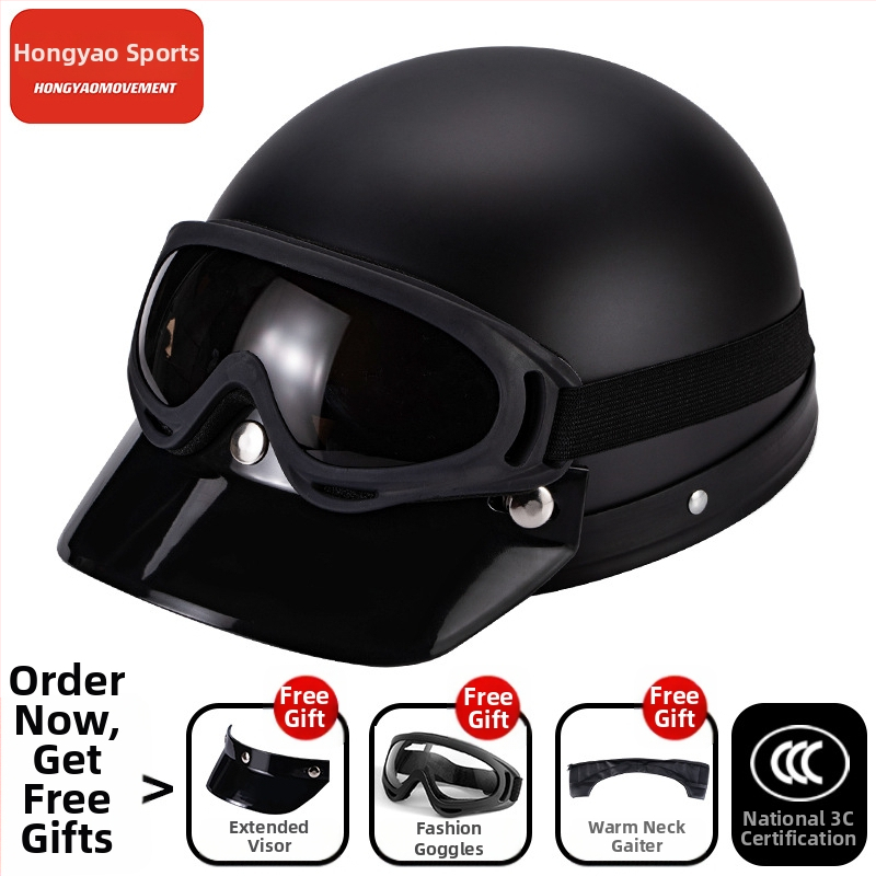 Μισό κράνος για ηλεκτρικά οχήματα, ABS κέλυφος, 3C πιστοποιημένο, για ενήλικες, όλο το χρόνο