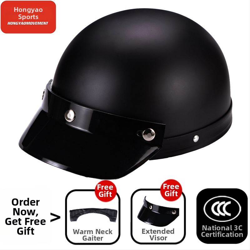 Μισό κράνος για ηλεκτρικά οχήματα, ABS κέλυφος, 3C πιστοποιημένο, για ενήλικες, όλο το χρόνο