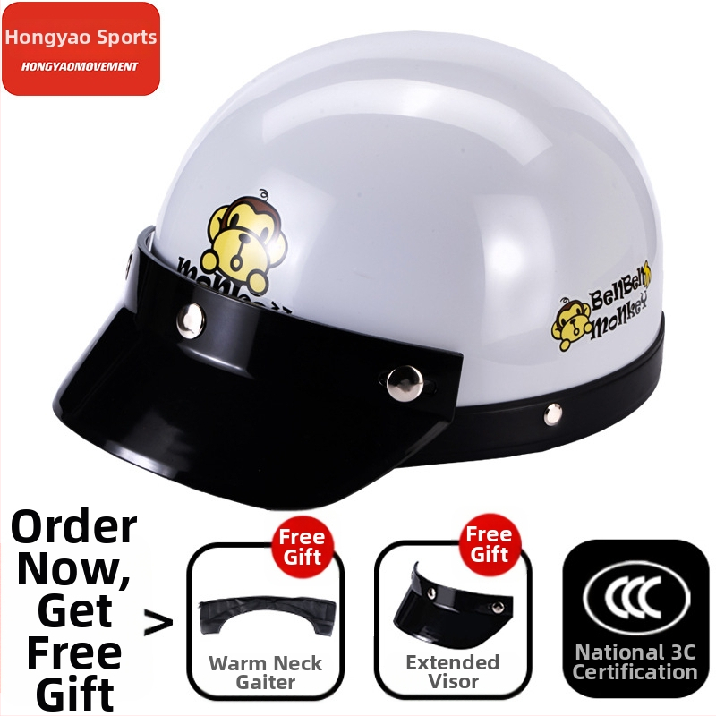 Μισό κράνος για ηλεκτρικά οχήματα, ABS κέλυφος, 3C πιστοποιημένο, για ενήλικες, όλο το χρόνο