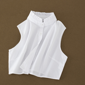 Koreai stílusú álkolláros ing, mulberry selyem, egyszínű minta, 2023 tavasz