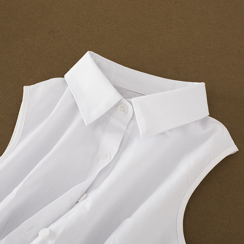 Koreai stílusú álkolláros ing, mulberry selyem, egyszínű minta, 2023 tavasz