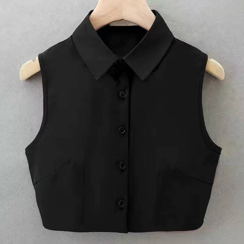 Koreai stílusú álkolláros ing, mulberry selyem, egyszínű minta, 2023 tavasz