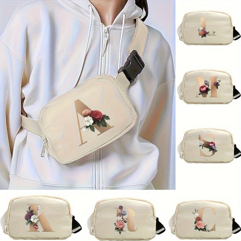 Geantă de talie pentru femei cu bretea reglabilă; Stil Street Trend; Material: nailon; Căptușeală: poliester; Închidere: fermoar; Potrivită pentru călătorii casual