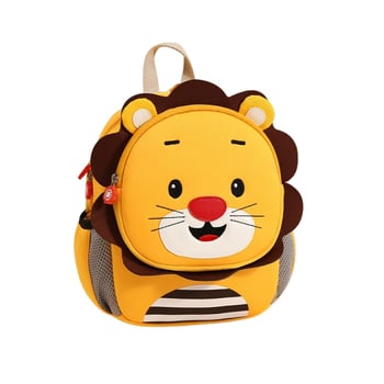 Óvodás gyermek hátizsák dinoszaurusz mintával, uniszex, lélegző diving cloth anyag, légpárnás vállpántok, állat mintázat