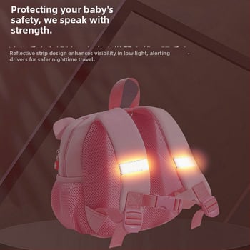 Óvodás gyermek hátizsák dinoszaurusz mintával, uniszex, lélegző diving cloth anyag, légpárnás vállpántok, állat mintázat