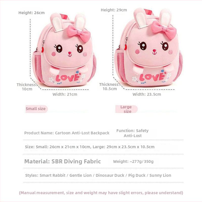 Detský batoh do škôlky s dinosaurom, unisex, dýchajúci materiál diving cloth, popruhy s vzdušným vankúšom, vzor zvierat