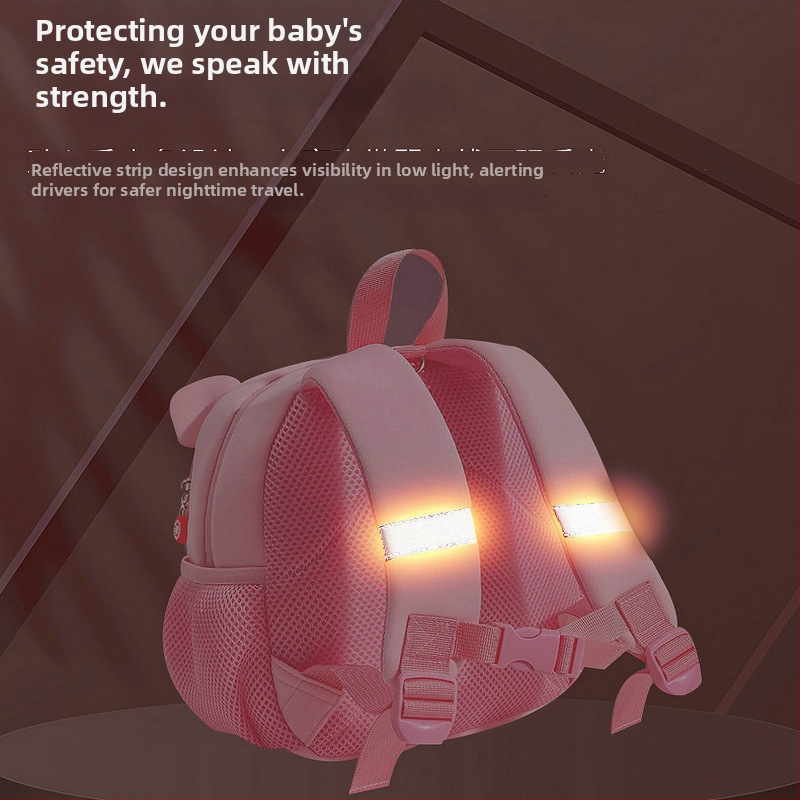 Detský batoh do škôlky s dinosaurom, unisex, dýchajúci materiál diving cloth, popruhy s vzdušným vankúšom, vzor zvierat