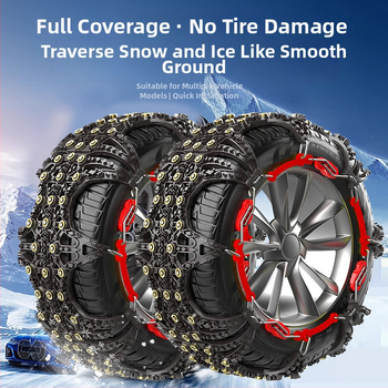 Lanțuri universale din cauciuc pentru anvelope, model Universal, potrivite pentru anvelope 145–275, greutate 2,9 kg