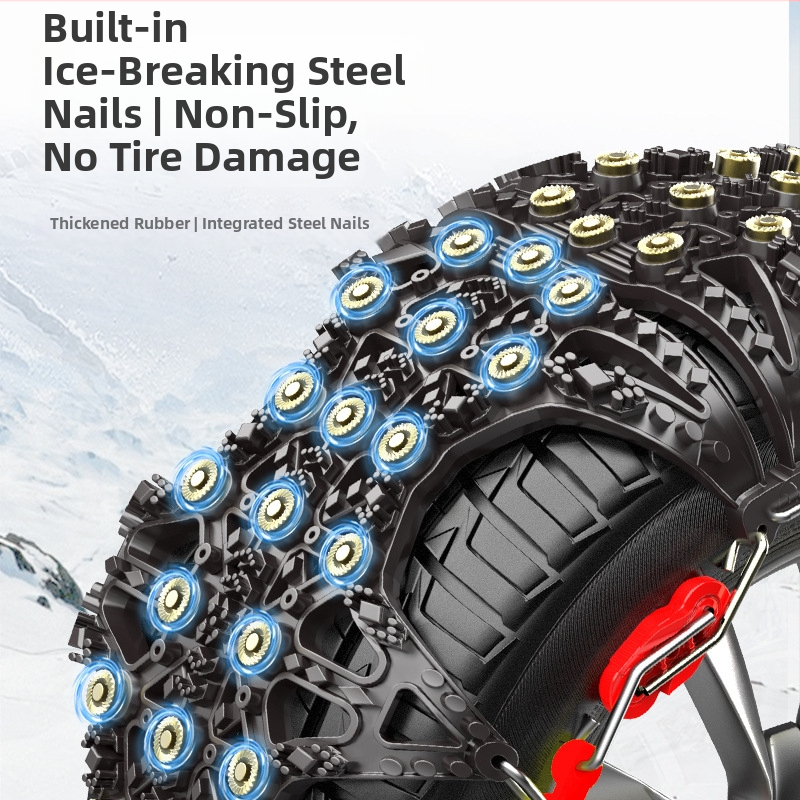 Lanțuri universale din cauciuc pentru anvelope, model Universal, potrivite pentru anvelope 145–275, greutate 2,9 kg