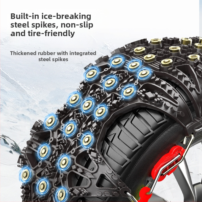 Lanțuri universale din cauciuc pentru anvelope, model Universal, potrivite pentru anvelope 145–275, greutate 2,9 kg