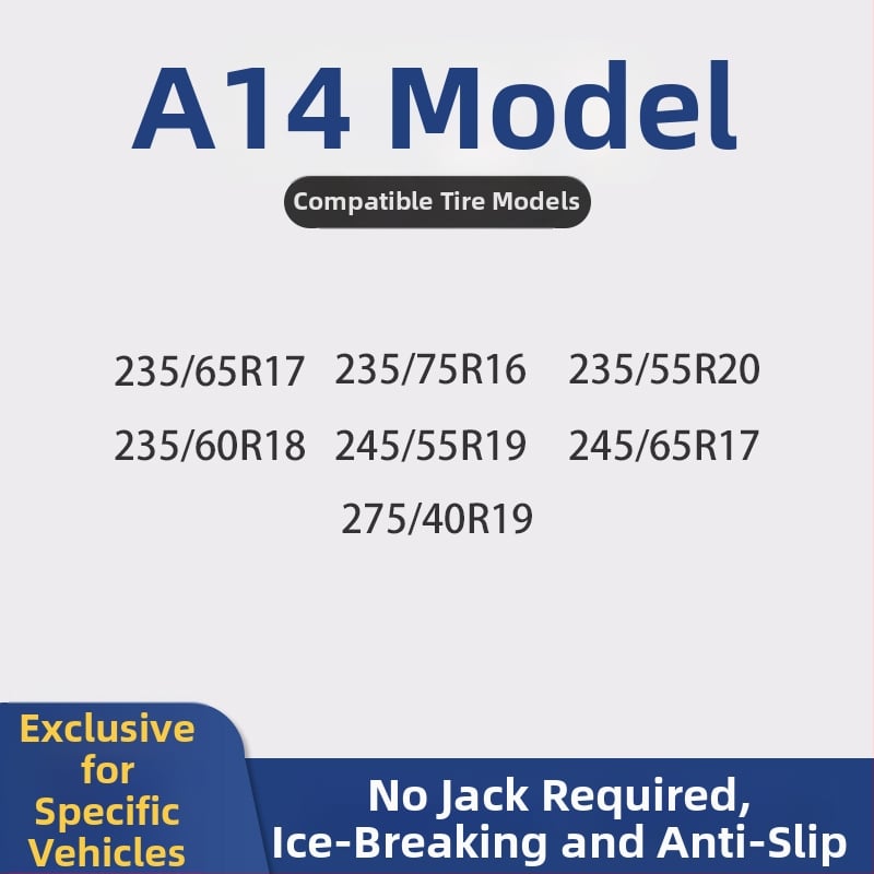 Lanțuri universale din cauciuc pentru anvelope, model Universal, potrivite pentru anvelope 145–275, greutate 2,9 kg