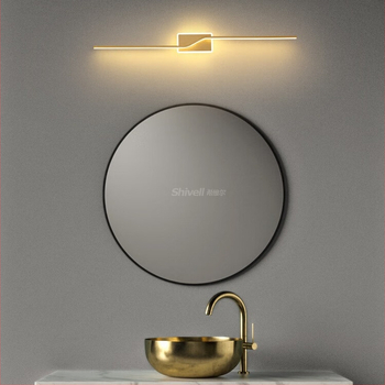 Σκανδιναβικό LED φωτιστικό τοίχου, μοντέρνο μινιμαλιστικό στυλ, ABS καλύπτωμα, σιδερένιο σώμα, τάση ≤36V