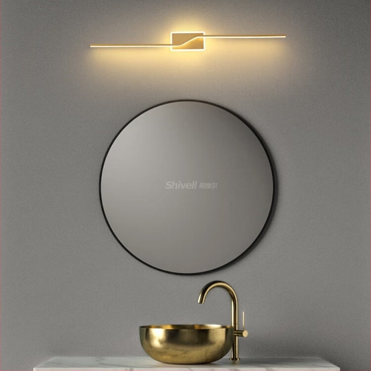 Σκανδιναβικό LED φωτιστικό τοίχου, μοντέρνο μινιμαλιστικό στυλ, ABS καλύπτωμα, σιδερένιο σώμα, τάση ≤36V