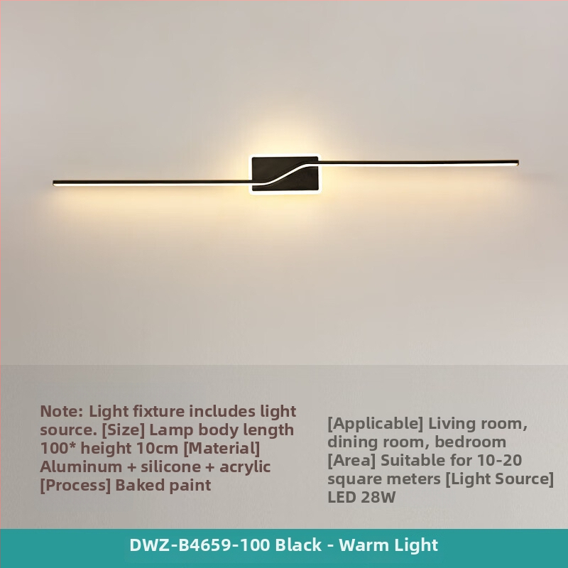 Σκανδιναβικό LED φωτιστικό τοίχου, μοντέρνο μινιμαλιστικό στυλ, ABS καλύπτωμα, σιδερένιο σώμα, τάση ≤36V