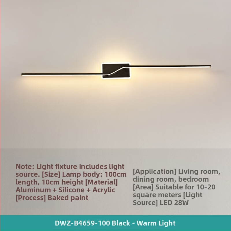 Σκανδιναβικό LED φωτιστικό τοίχου, μοντέρνο μινιμαλιστικό στυλ, ABS καλύπτωμα, σιδερένιο σώμα, τάση ≤36V