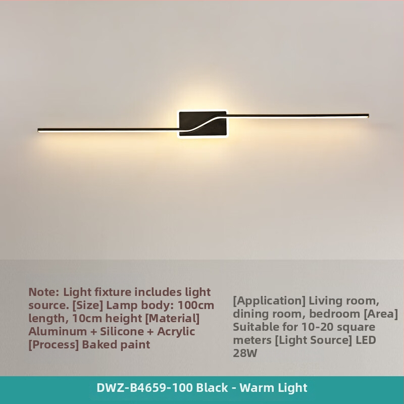 Σκανδιναβικό LED φωτιστικό τοίχου, μοντέρνο μινιμαλιστικό στυλ, ABS καλύπτωμα, σιδερένιο σώμα, τάση ≤36V