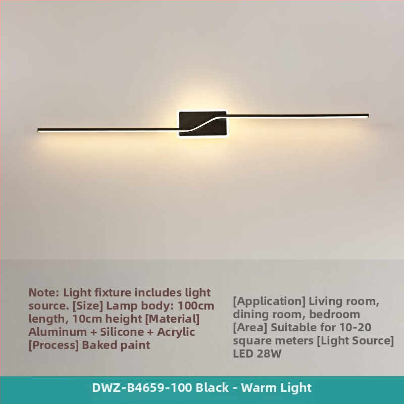 Σκανδιναβικό LED φωτιστικό τοίχου, μοντέρνο μινιμαλιστικό στυλ, ABS καλύπτωμα, σιδερένιο σώμα, τάση ≤36V