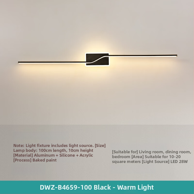 Σκανδιναβικό LED φωτιστικό τοίχου, μοντέρνο μινιμαλιστικό στυλ, ABS καλύπτωμα, σιδερένιο σώμα, τάση ≤36V