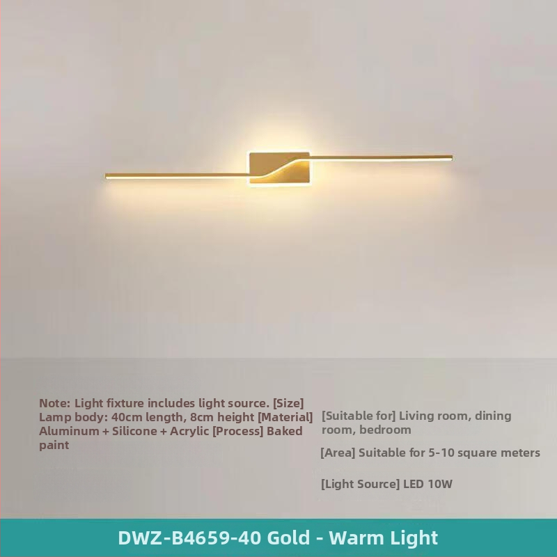 Σκανδιναβικό LED φωτιστικό τοίχου, μοντέρνο μινιμαλιστικό στυλ, ABS καλύπτωμα, σιδερένιο σώμα, τάση ≤36V