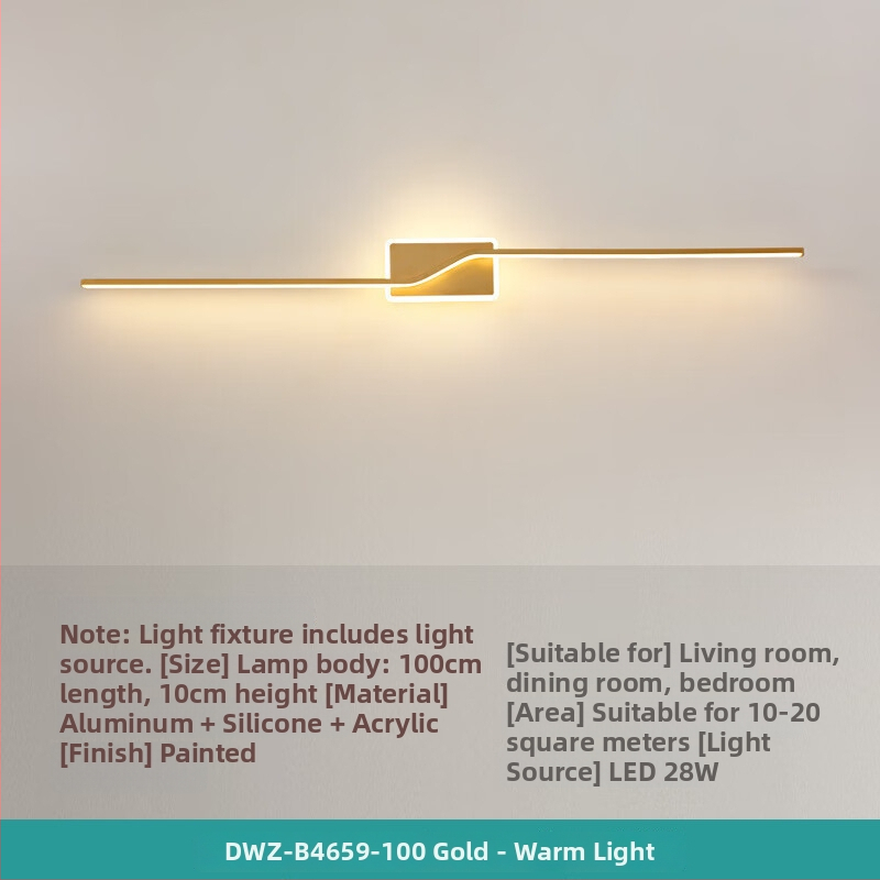 Σκανδιναβικό LED φωτιστικό τοίχου, μοντέρνο μινιμαλιστικό στυλ, ABS καλύπτωμα, σιδερένιο σώμα, τάση ≤36V