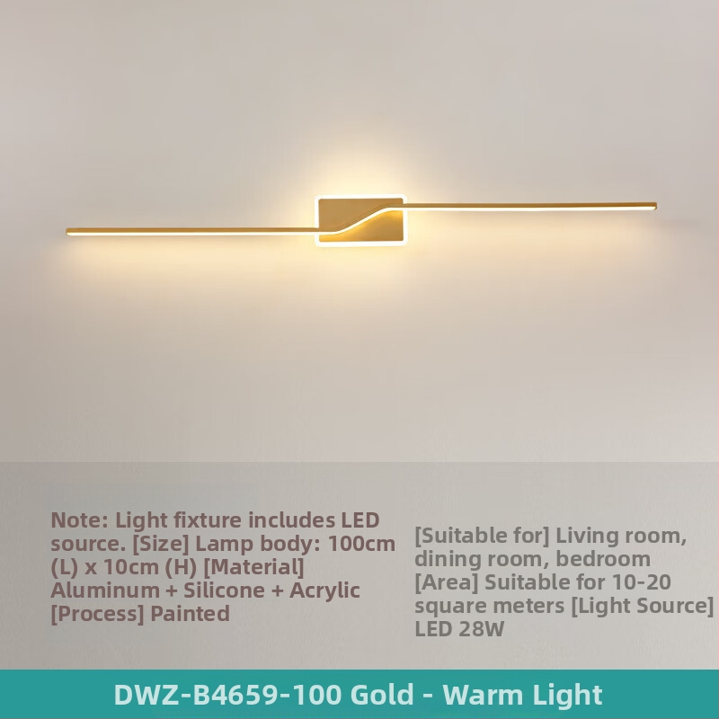 Σκανδιναβικό LED φωτιστικό τοίχου, μοντέρνο μινιμαλιστικό στυλ, ABS καλύπτωμα, σιδερένιο σώμα, τάση ≤36V